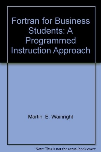 Cover for FORTRAN for business students