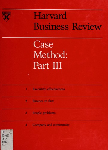 Cover for Case method. --