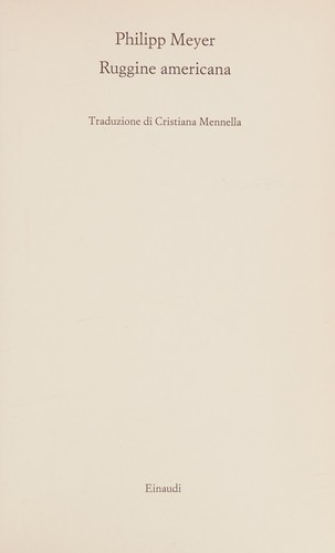 Cover for Ruggine americana