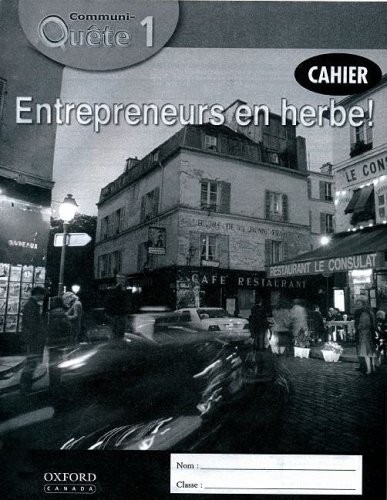 Cover for Entrepreneurs en herbe!