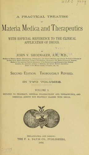 Cover for A practical treatise on materia medica and therapeutics