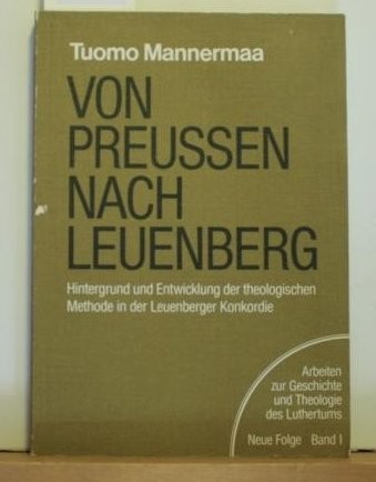 Cover for Von Preussen nach Leuenberg