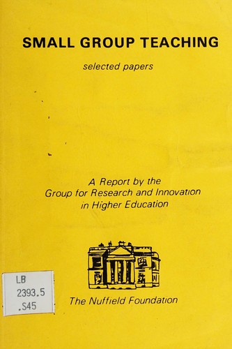 Cover for Small group teaching