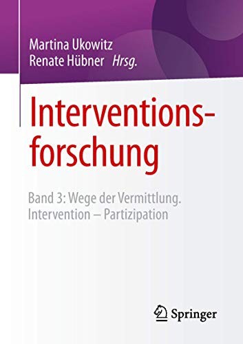 Cover for Interventionsforschung : Band 3
