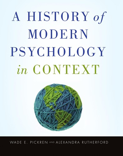 Cover for A history of modern psychology in context