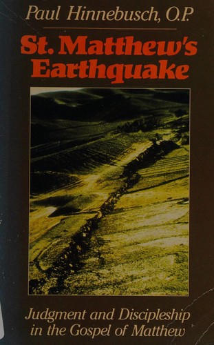 Cover for St. Matthew's Earthquake