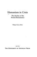 Cover for Humanism in Crisis