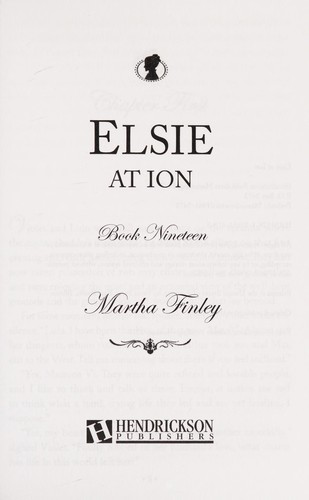 Cover for Elsie at Ion