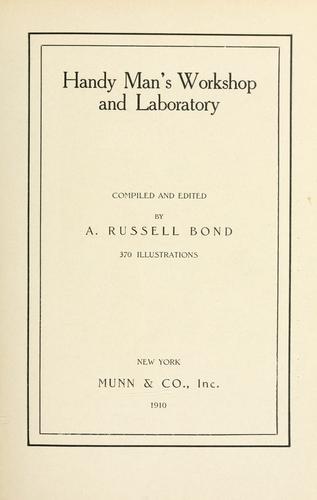 Cover for Handy man's workshop and laboratory