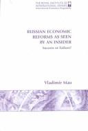 Cover for Russian economic reforms as seen by an insider