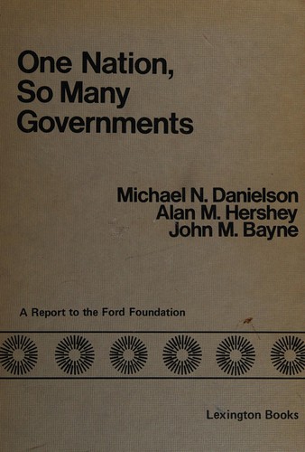 Cover for One nation, so many governments