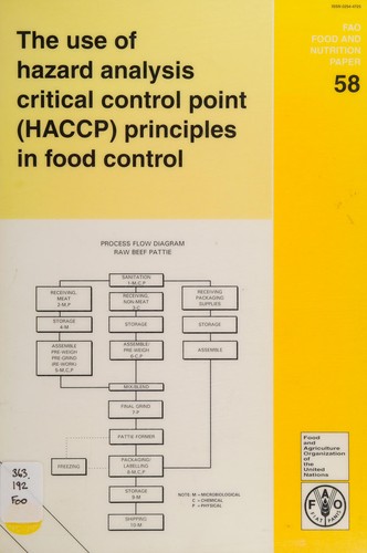 Cover for The use of hazard analysis critical control point (HACCP) principles in food control