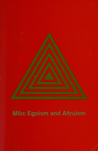 Cover for Egoism and altruism
