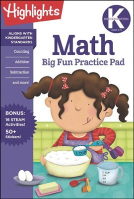 Cover for Kindergarten Math Big Fun Practice Pad