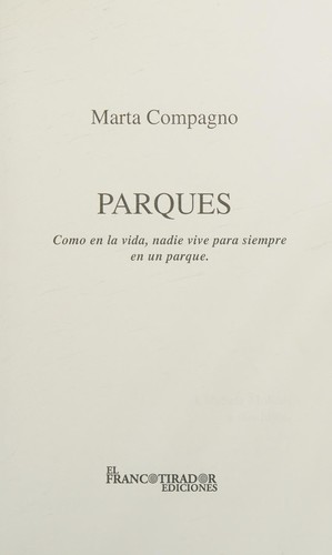 Cover for Parques