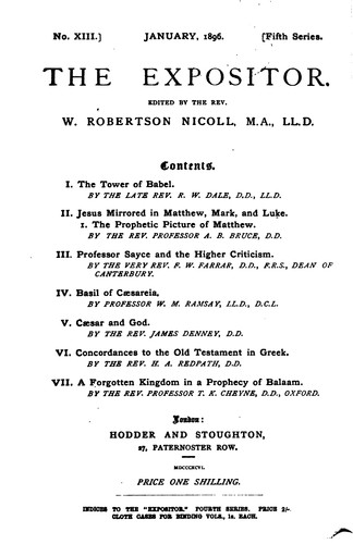 Cover for The Expositor