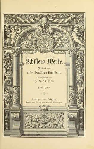 Cover for [Friedrich v.] Schillers Werke