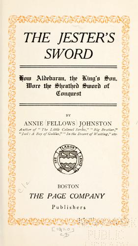 Cover for The jester's sword