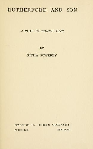 Cover for Rutherford and son