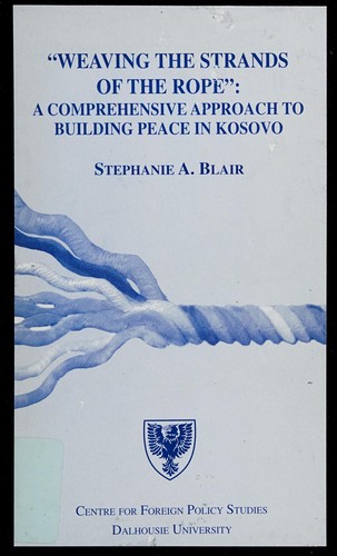 Cover for "Weaving the strands of the rope"