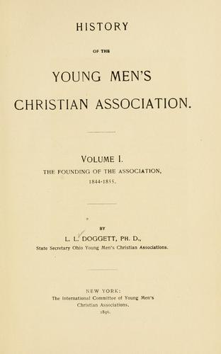 Cover for History of the Young Men's Christian Association ...