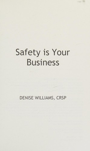 Cover for Safety is Your Business