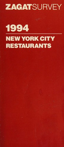 Cover for Zagat 1994: New York City (Zagat Survey: New York City Restaurants)
