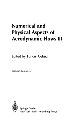 Cover for Numerical and Physical Aspects of Aerodynamic Flows III
