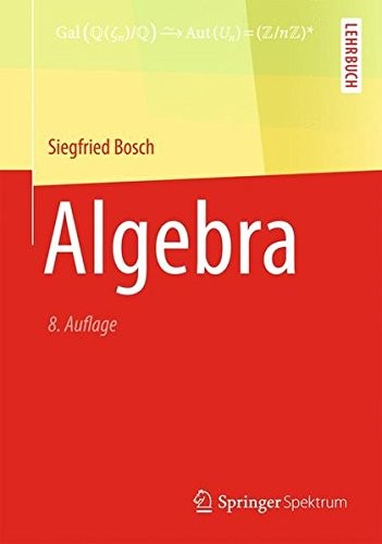 Cover for Algebra (Springer-Lehrbuch) (German Edition)
