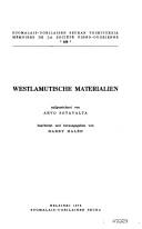 Cover for Westlamutische Materialien