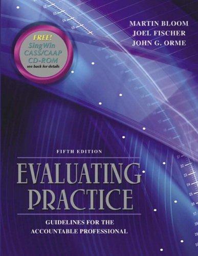 Cover for Evaluating practice