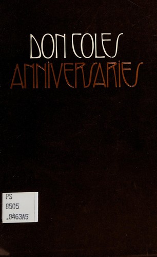 Cover for Anniversaries