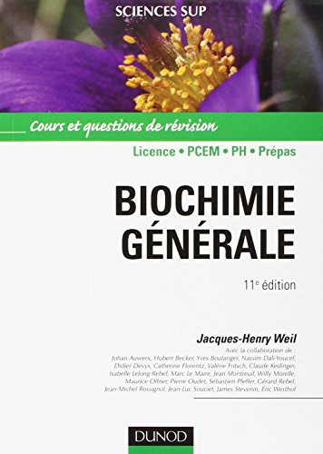 Cover for Biochimie générale 11e édition