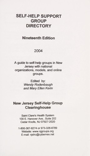 Cover for Self-Help Support Group Directory 