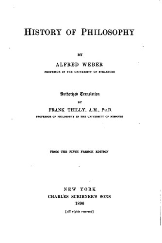 Cover for History of Philosophy