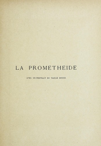 Cover for La Prometheide