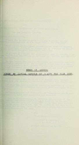 Cover for [Report 1962]