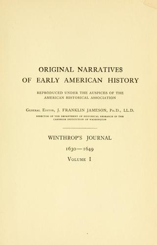 Cover for Winthrop's journal