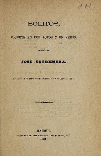 Cover for Solitos