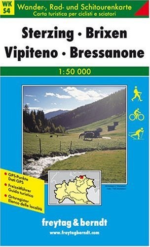 Cover for Hiking Maps of the South Tyrol: Sterzing (Vipiteno), Jaufenpass (Passi Di Giovo), Brixen (Bressanone) (English, Italian and German Edition)