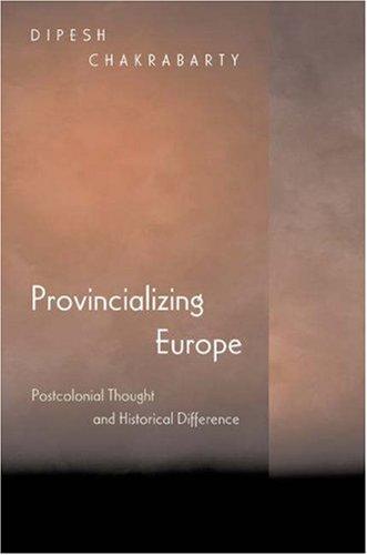 Cover for Provincializing Europe