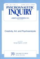 Cover for Creativity, Art, and Psychoanalysis