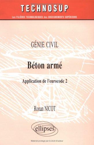 Cover for Génie civil béton arme application de l'eurocode 2