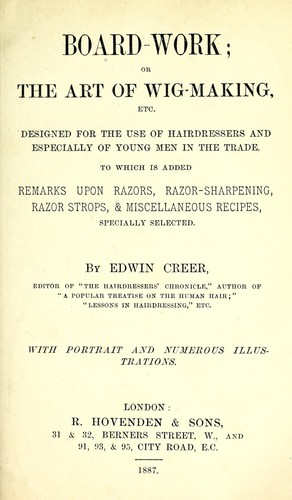 Cover for Board-work, or, The art of wig-making, etc