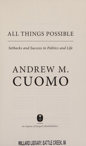 Cover for All things possible