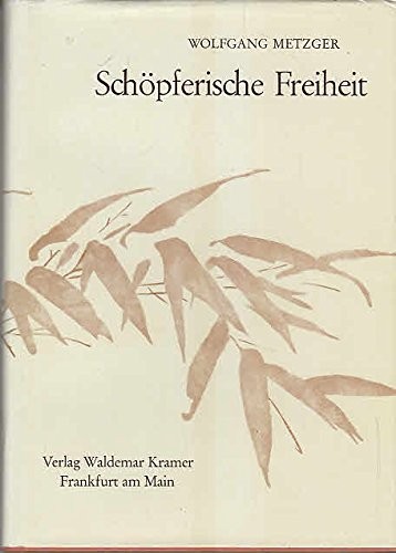 Cover for Schöpferische Freiheit.