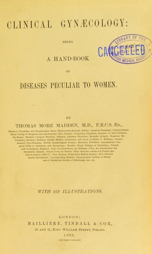 Cover for Clinical gyn©Œcology