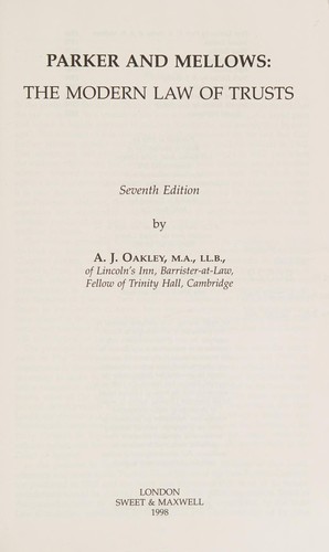 Cover for Parker and Mellows