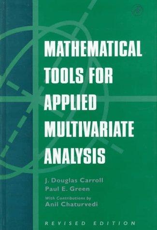 Cover for Mathematical tools for applied multivariate analysis