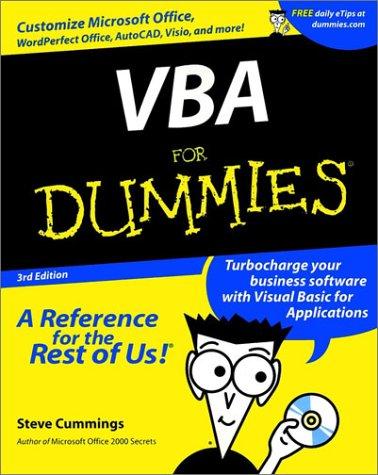 Cover for VBA for dummies